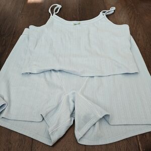 American Eagle Outfitters Soft Blue Pajama Set